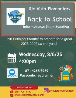 Back to School Informational Zoom Meeting